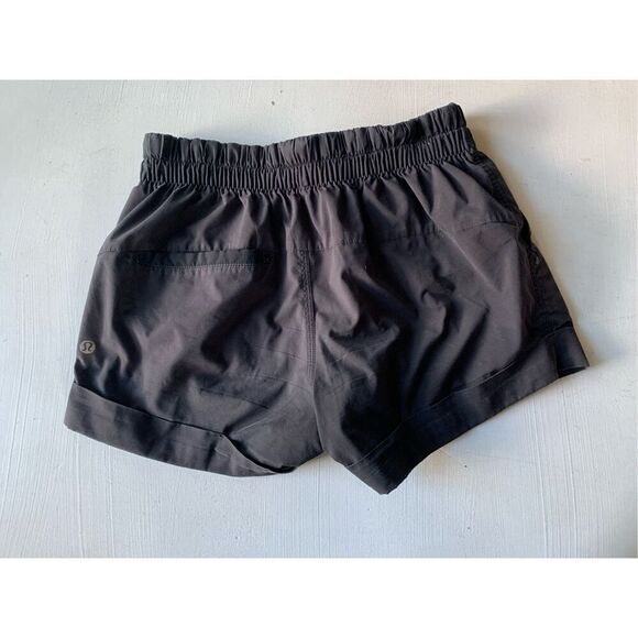 Lululemon Spring Break Away Black (First Release) yoga pickleball Gym SHORTS sz - Picture 4 of 7